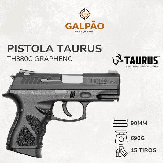 Pistola Taurus TH380C Grapheno