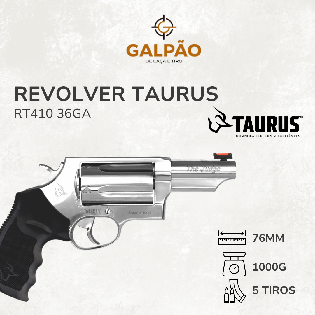 Revólver Taurus RT 410 36GA