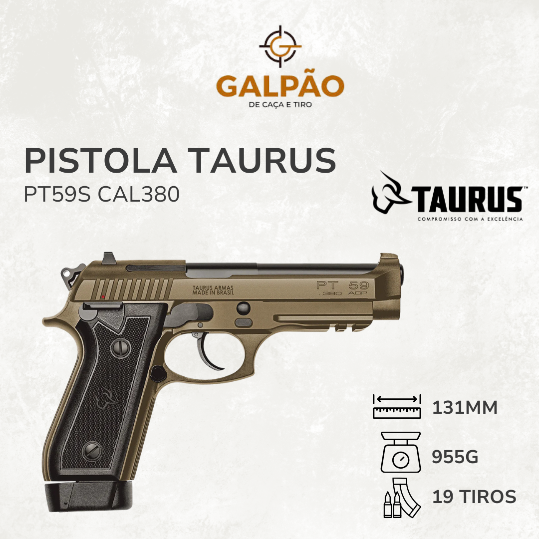 Pistola Taurus PT59S