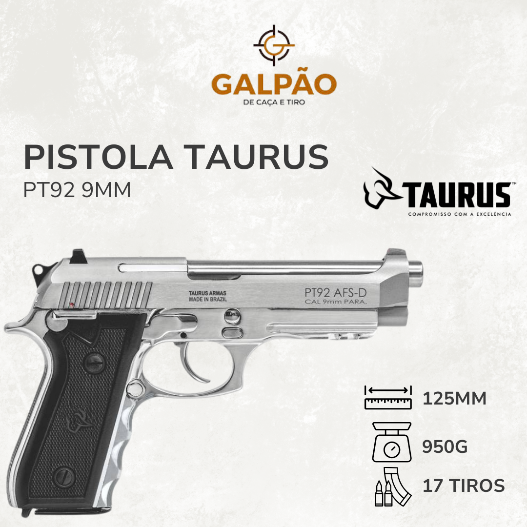 Pistola Taurus PT92