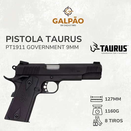 Pistola Taurus PT1911 Government