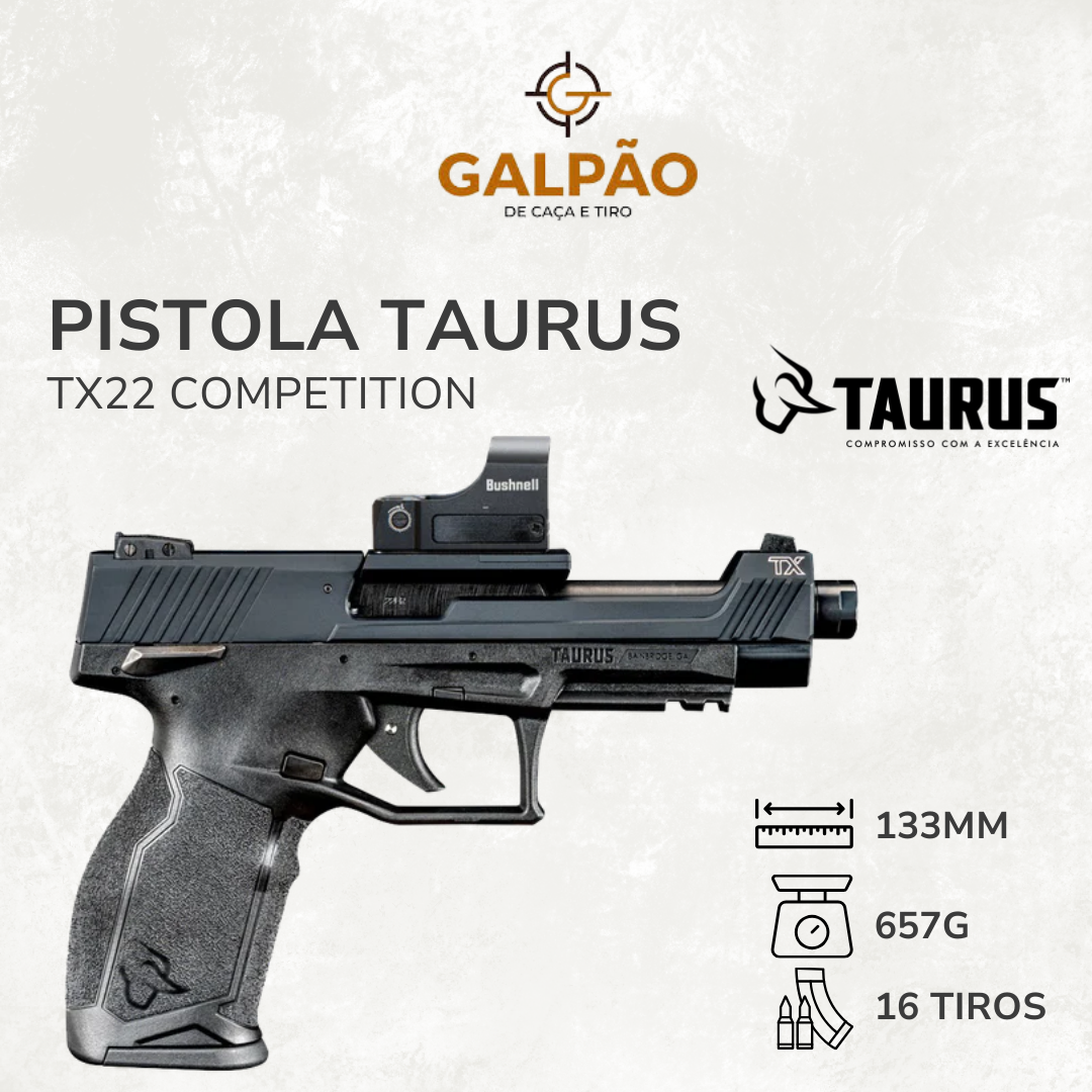 Pistola Taurus TX22 Competition