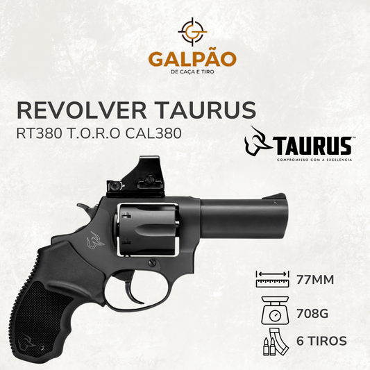 Revólver Taurus RT380 T.O.R.O