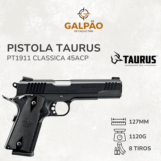 Pistola Taurus PT1911 Clássica