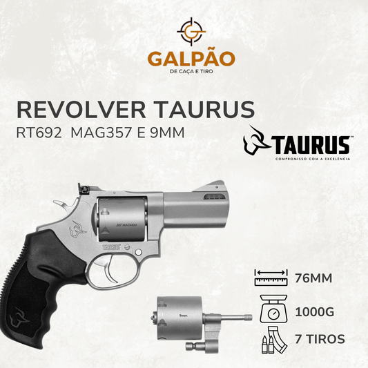 Revólver Taurus RT692 Inox