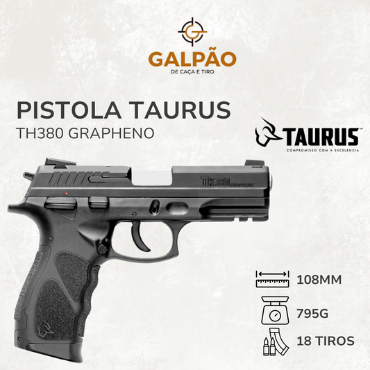 Pistola Taurus TH380 Grapheno