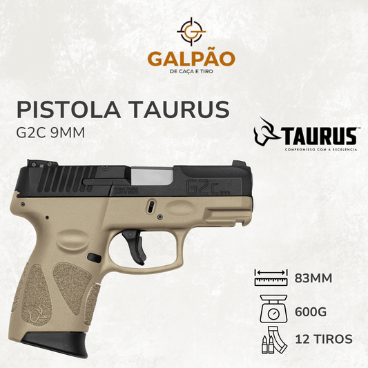 Pistola Taurus G2C 9mm